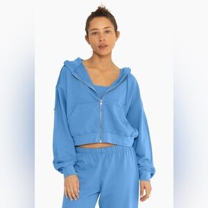 Set Active Lightweight Sweats Zip Up Sz L